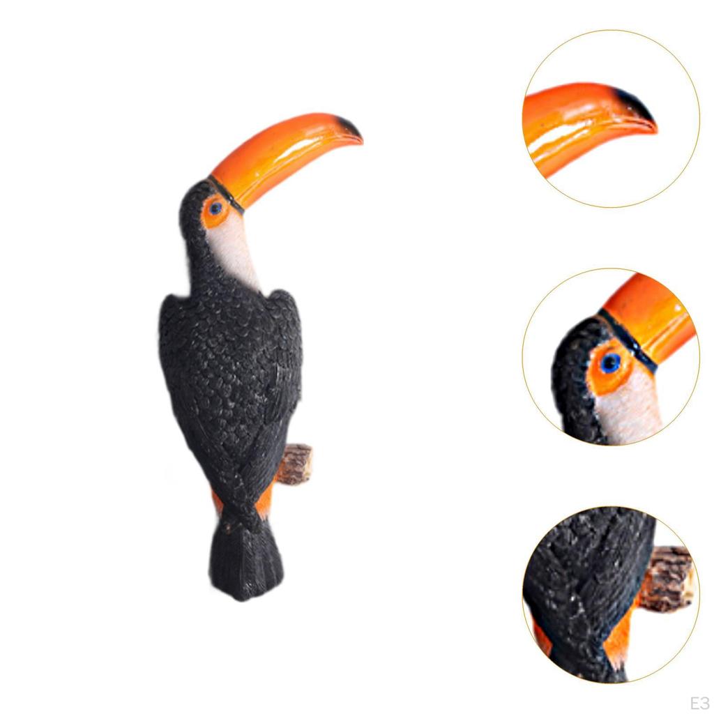 Garden Toucan Tree Hugger Wall Hanging Decor Creative Resin Ornament for