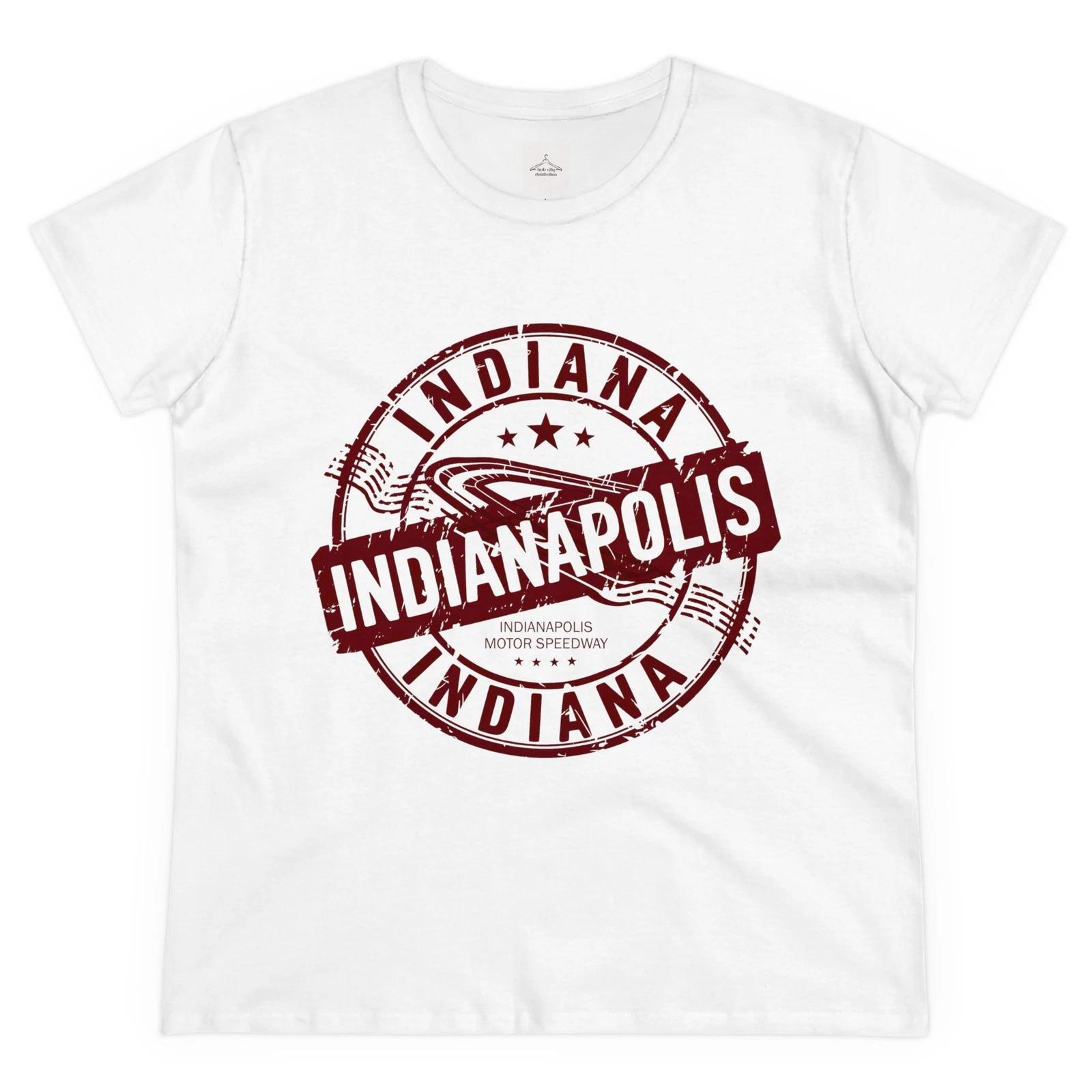 Хлопковая футболка Indianapolis Motor Speedway, Винтажная футболка Индианы, Любителям гонок 4XL