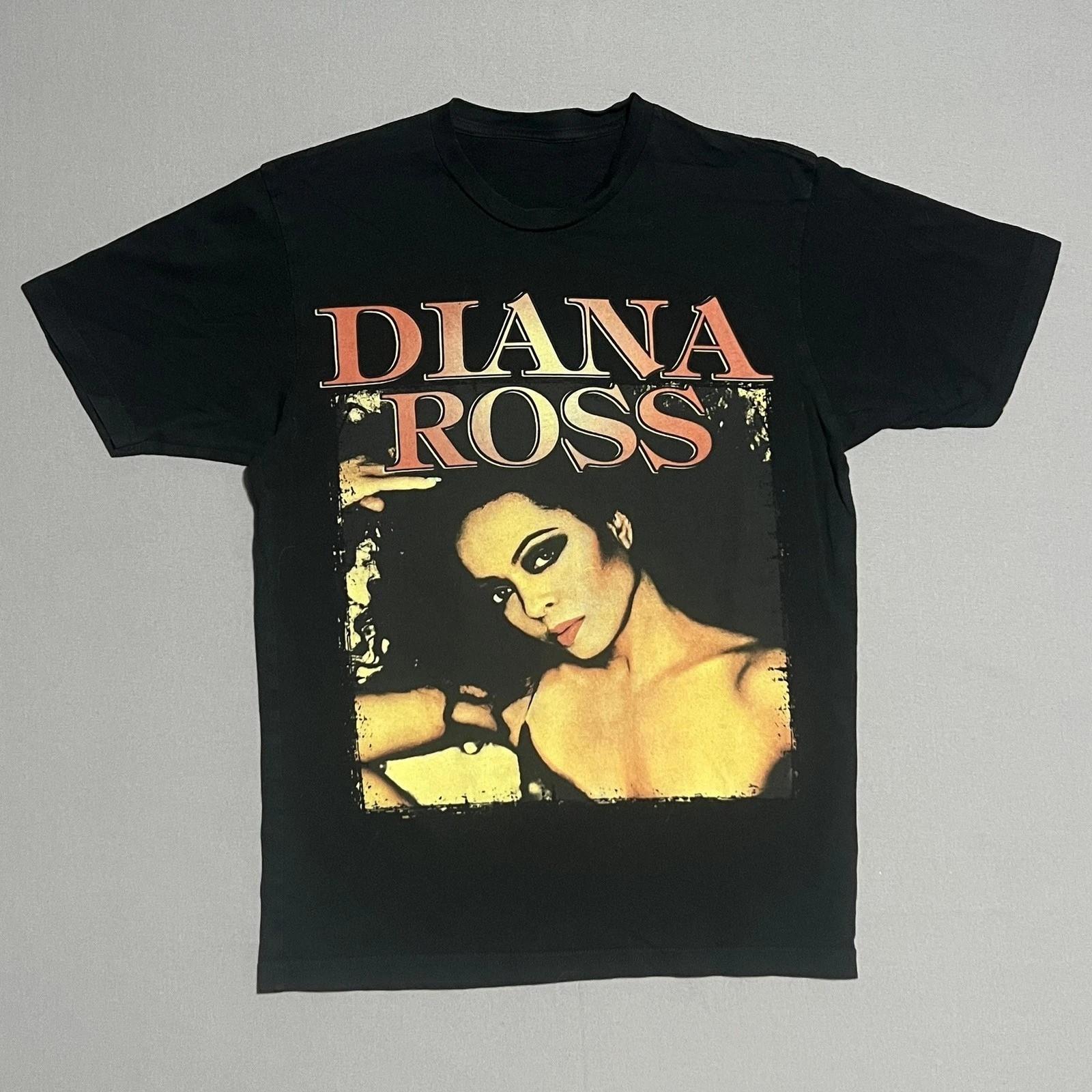 Reprint Diana Ross Tour Embellished Black S to 5XL Concert Shirt SN726 L