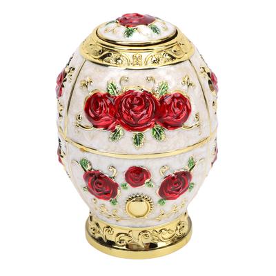 Toothpick Holder European Style Egg Shaped Automatic Pop Up Press Type Toothpick Dispenser for Living Room Dining Table