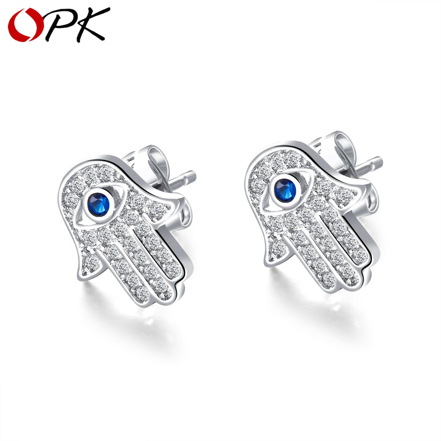 

Серьги OPK в форме ладони Модные серьги золотой