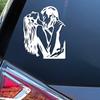 Romantic Kiss Silhouette, Kiss At Midnight, Imported PVC Work, Depicting a Couple Kissing, Suitable for Valentine's Day Decals