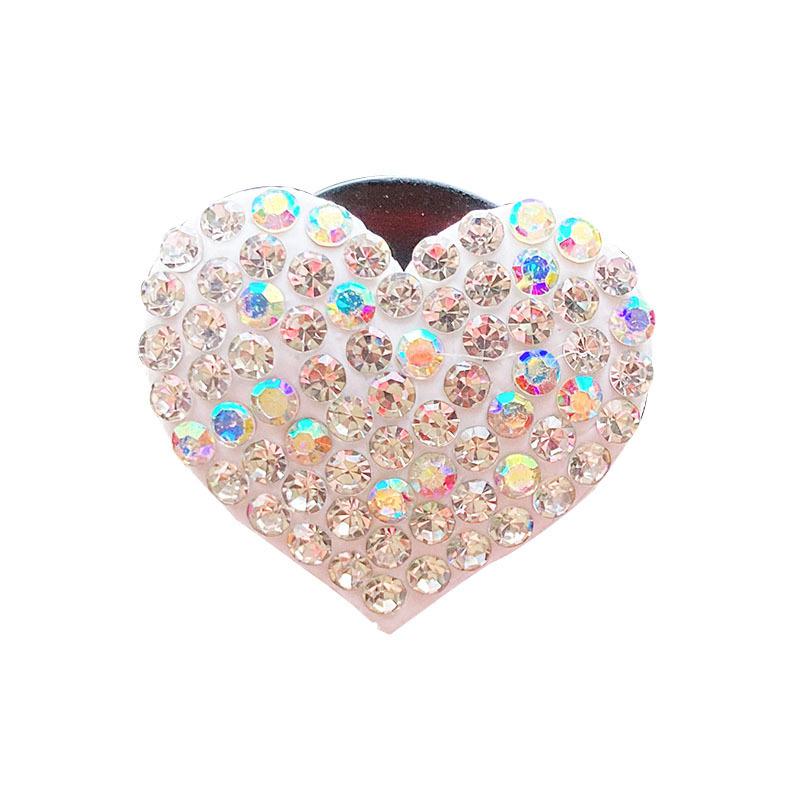 Diamond Rhinestone Peach Heart Car Air Vent Aromatherapy Clip - Love Car Perfume Decoration