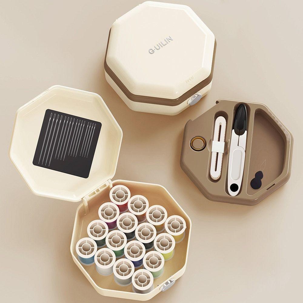 Split Type Household Needle Sewing Box Magnetic Sewing Kit  for Travel&Household