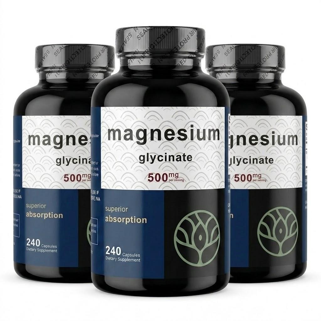 Glicinato di Magnesio 500mg, 240 Capsule