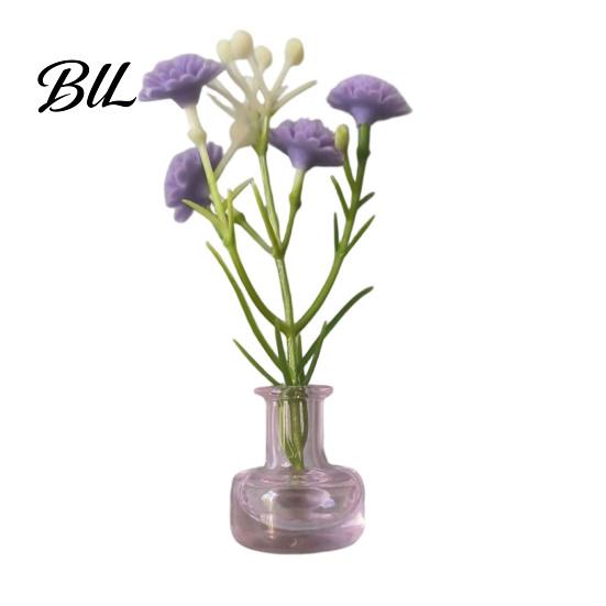 Space-saving Plant Container 1/8/10Pcs Vertical Greenery Vase Magnetic Mini Clear Glass Propagation Planter with Faux Flowers Dorm Room Decor Office