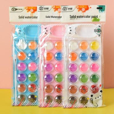 Set de Peinture Aquarelle et Gouache Professionnel 18 Couleurs pour Artistes & Étudiants