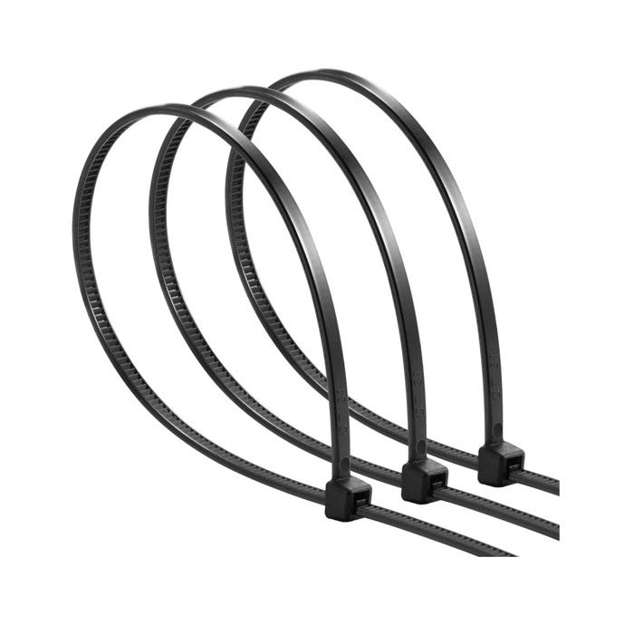 Collier de Serrage en Nylon Ewent EW1564 200x2.5mm Noir 100 Pièces