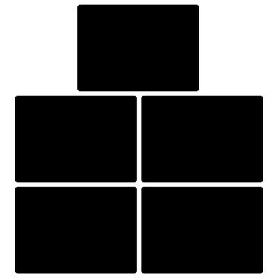 Mehrondo 5-Pack Mini Blackboard Signs | Size: 148x105mm | A6 | Type: Double-Sided Plate | Chalkboard | Made In Japan