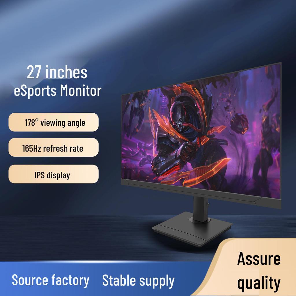 Monitor de gaming HD IPS de 27 inch fără margini, ecran LCD prietenos cu ochii