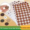 PVC Invisible Dustproof Screw Hole Cover Sticker for Furniture and Wardrobes