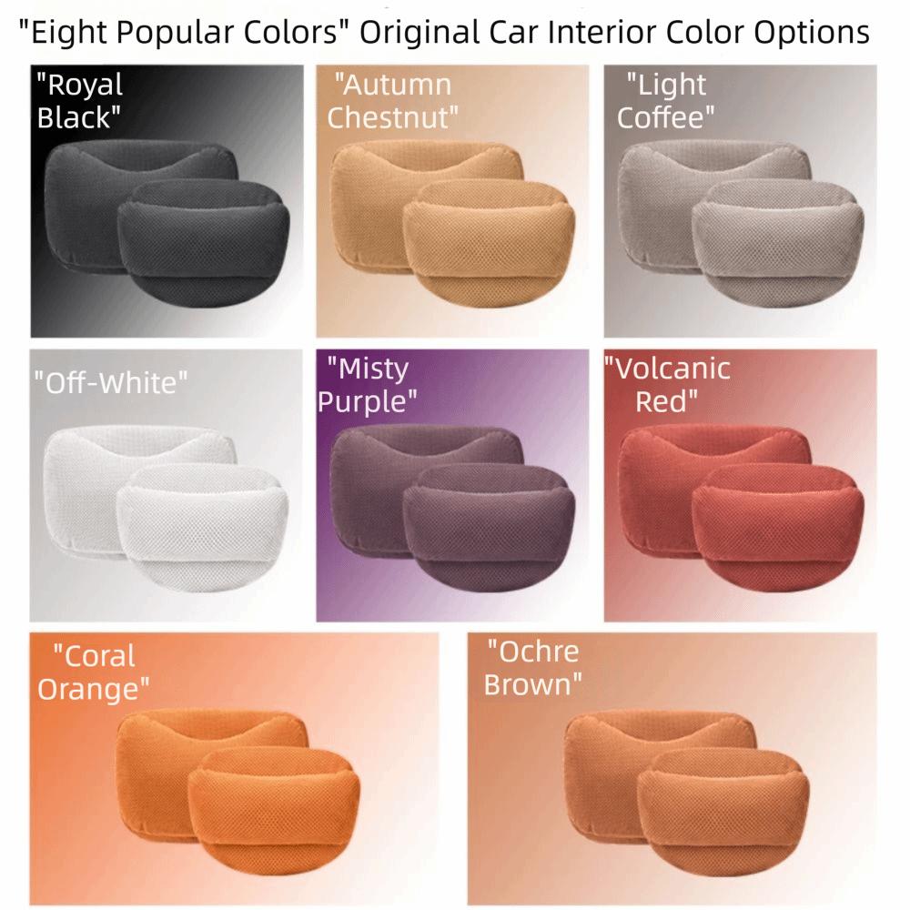 Suede Memory Cotton Seat Waist Cushion Ergonomic Support Lumbar Support Cushion  Car