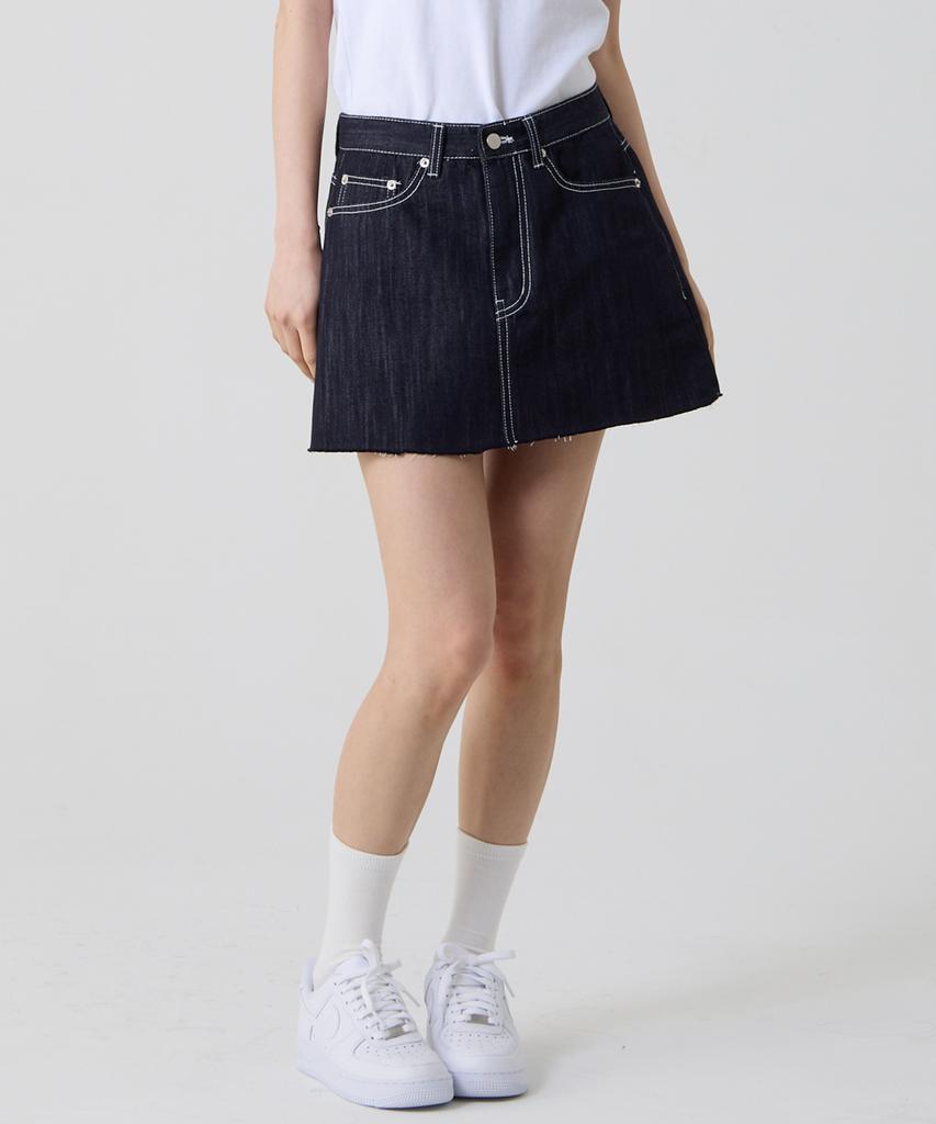 Unknown Planet Low-Rise Denim Mini Skirt Indigo