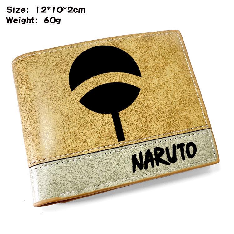 2021 Anime Naruto Miki Blatt Runde geprägte Brieftasche Kartenhalter