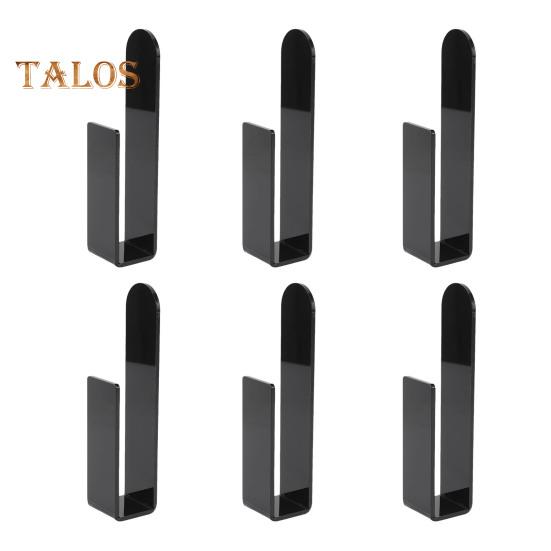 2/4/6/8 Stück Baseballkappenhalter, Wandmontage, Hut-Organizer-Haken, L-förmiges Design, Mehrzweck-Hutständer aus Acryl, einfach zu installieren