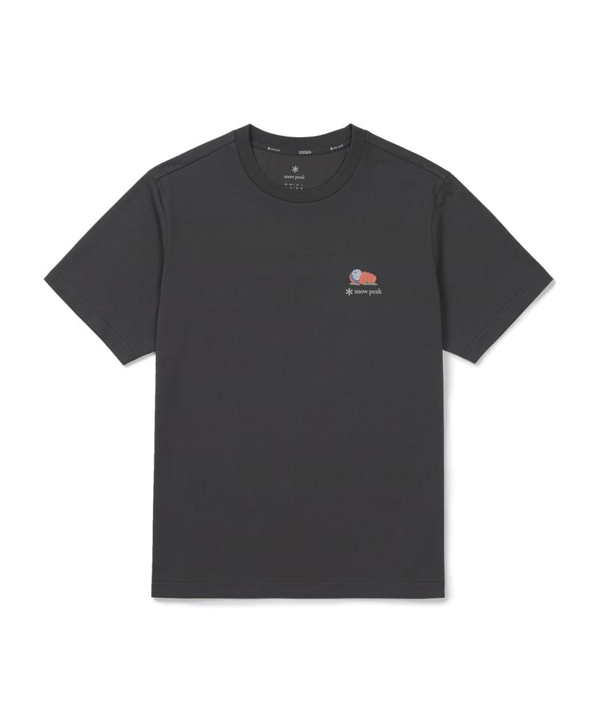 SNOWPEAK APPAREL [Snow Peak | Doraemon] Camping Short Sleeve T-Shirt (S26Mufts94) Charcoal