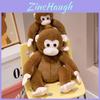 Monkey Plush Toy Stuffed Animal With Pp Cotton For Kids Room Decor