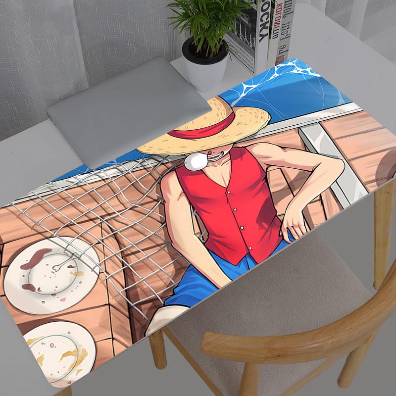 Mouse Pad One Piece Nika Luffy Anime Gaming Accessories Large Carpet Gamer PC Computer Keyboard Desk Mat Mausepad durable