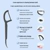 Jingdong Zao Bamboo Charcoal Flat Dental Floss Picks