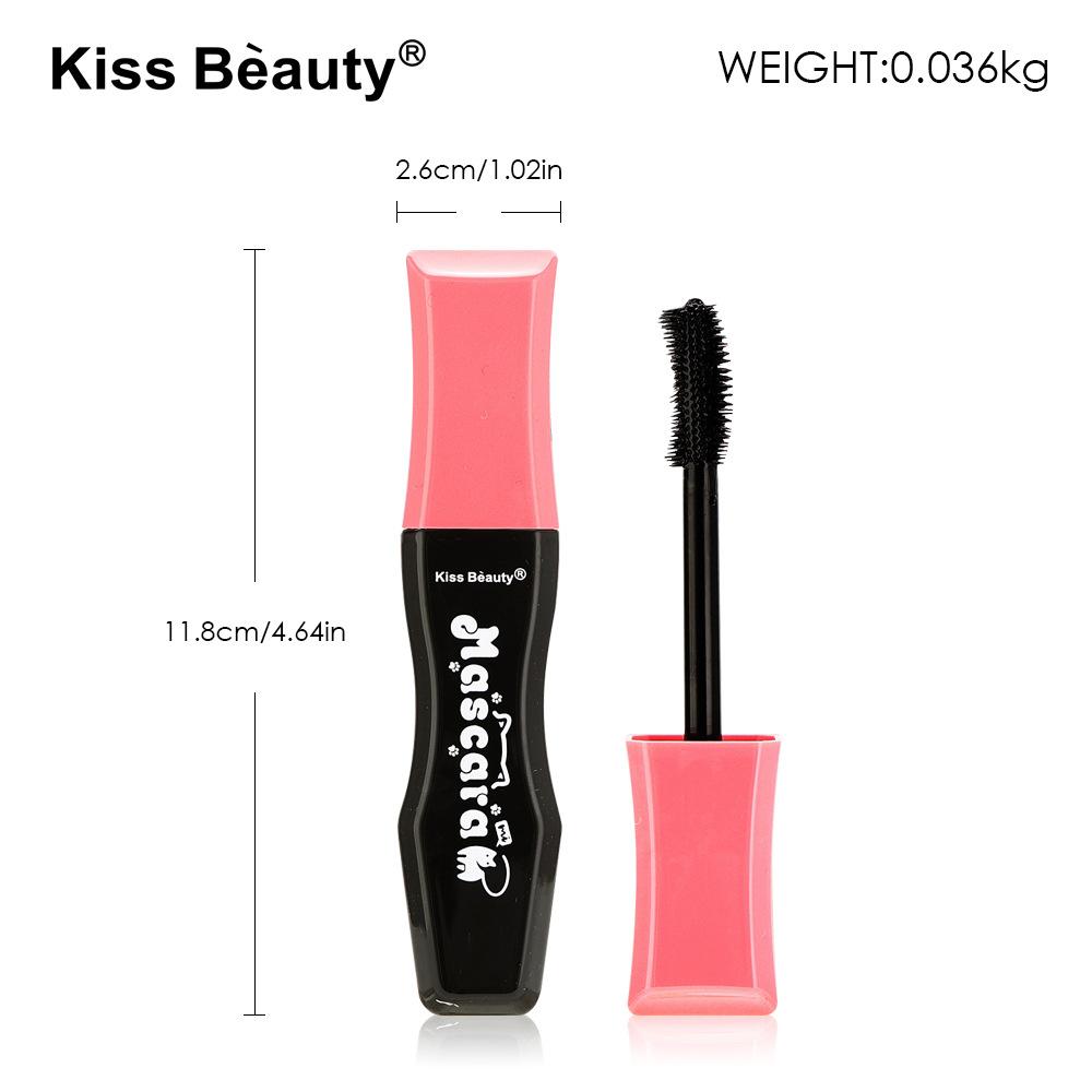 Kiss Beauty Make-up Mascara geschwungen wasserfest dicht schlank flüssige Mascara