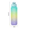 1000ml Gradient Color Water Bottle Large Capacity Gym Sports Bottle for Travel
