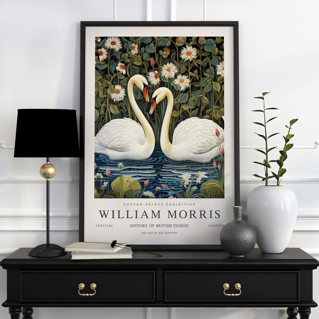 Neutral William Morris Poster Picture Botanical Animals Canvas Prints Vintage Wall Art Decorations for Living Room Exhibition