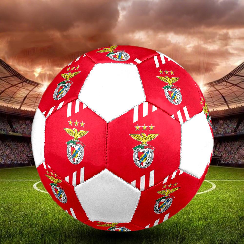 1PC S.L.Benfica size 5 soccer ball PrahaIndoor Soccer Ball Colorful All Ages Machine Stitched PVC Competition Ready Durable High-Bounce