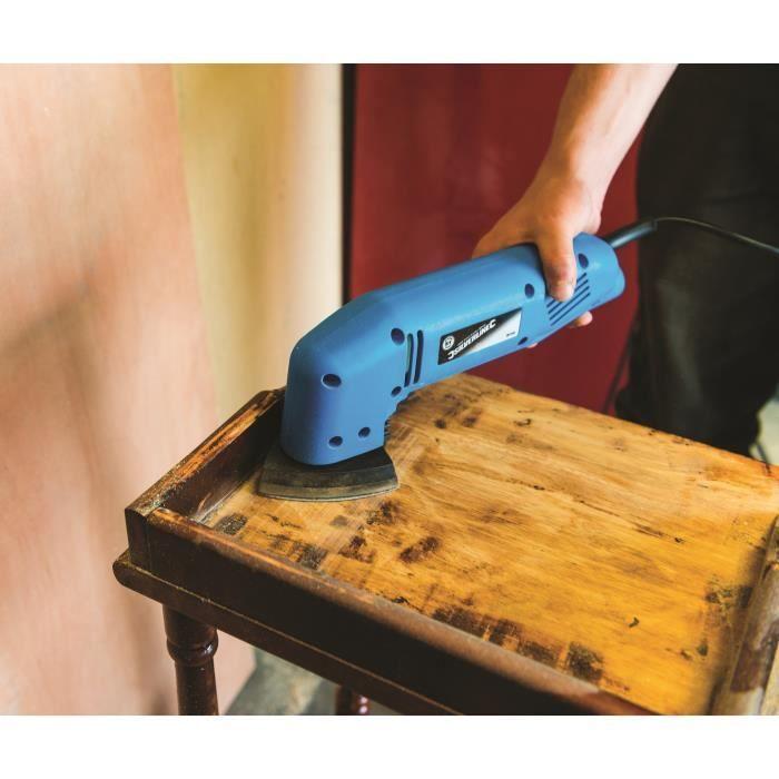 Ponceuse delta silverline 180 w 90 mm - vitesse 10 000 tr/min - longueur câble 1,6 m