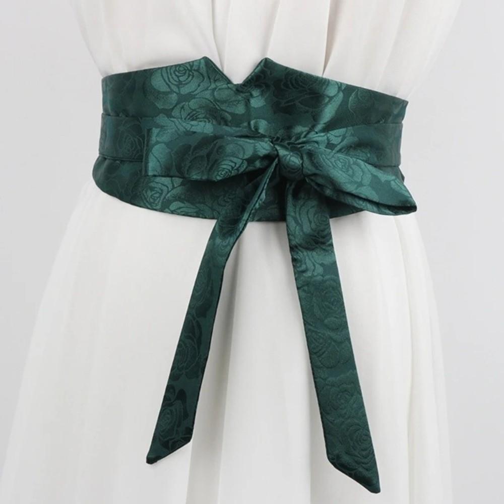 Printed Tie Belt Chinese Clothing Women Waistband Decorative Straps  For Wrap Dress Halter Dress