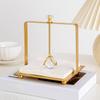 Gold/Silver/Black Napkin Holders Rack Square Base Metal Napkin Rack  Cafe Dinning Table