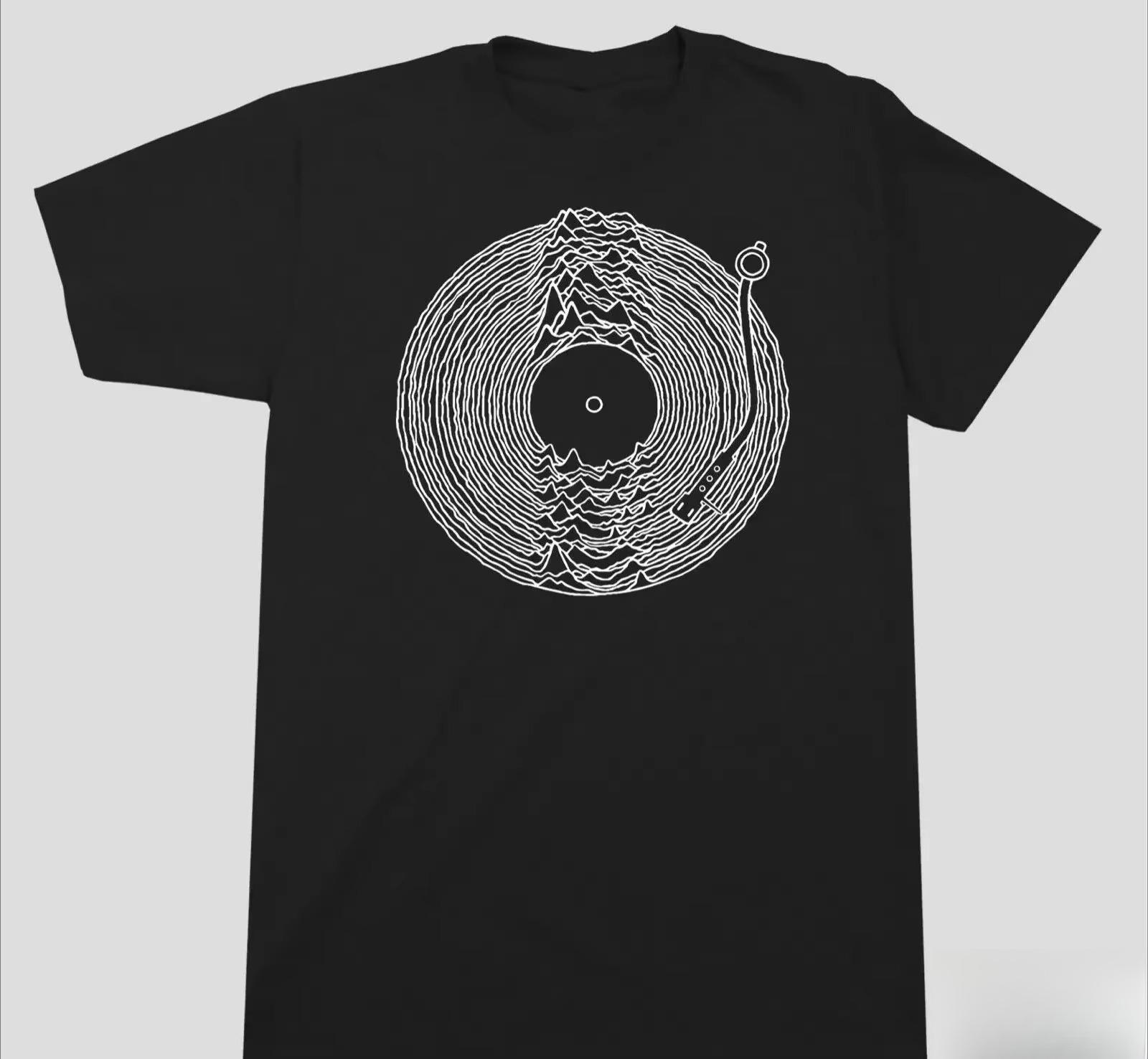 HOT SALE Turntable Music T-shirt Craft Seismic Bors Vinyl Records Unisex Cotton T-shirt Oversize Tee Fitness T-shirt Men s Top 4XL