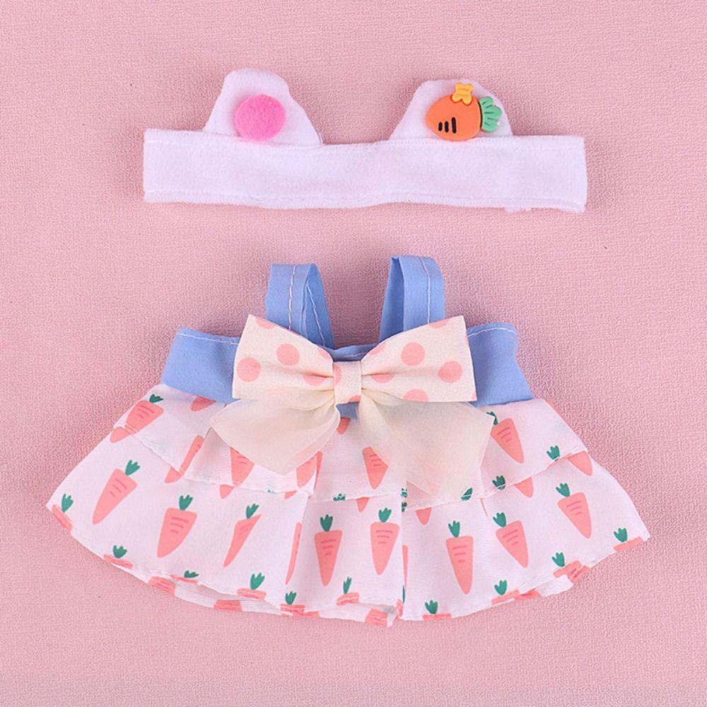 Clothes Cotton Doll Lolita Clothes 20cm Plush Doll Clothes 20 Cm Doll Jk Uniform Clothes  Kids