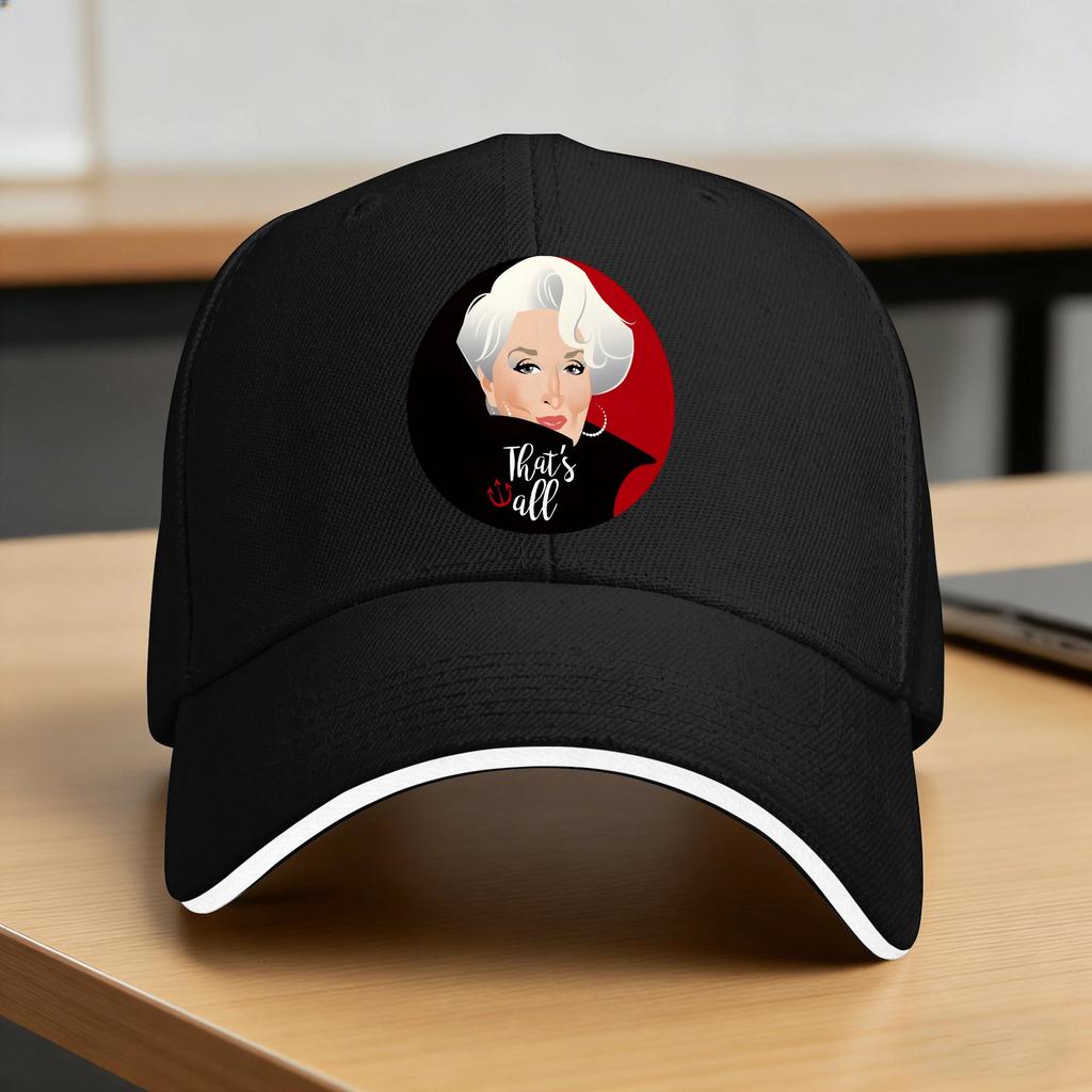 Not a question Devil Wears Poster Miranda Baseball Cap Unisex Print Hip Hop Hats Summer Fitted Retro Hiking Fishing Baseball Caps