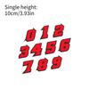 Rainbow Motorcycle Racing Number Stickers Waterproof UV Resistant Adhesive Decals