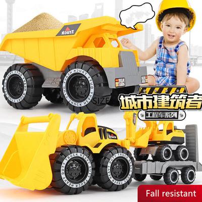 Kids Digger Toy Small Excavator Construction Excavator Dump Truck Toy Digger Vehicle Forklift Inertia Vehicle Toys for Children