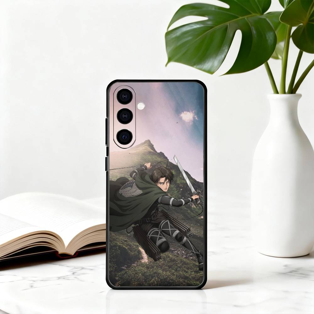 

Att-ack on ti-tan Cool E-Eren Y-Yeager Phone Case Black Silicone Soft For Samsung Galaxy A73,A72,A71,A70,A53,A52,A51 Samsung a22 4g