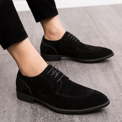 Sapatos masculinos de negócios britânicos terno para trabalho preto pontiagudo casual outono sapatos de festa de casamento