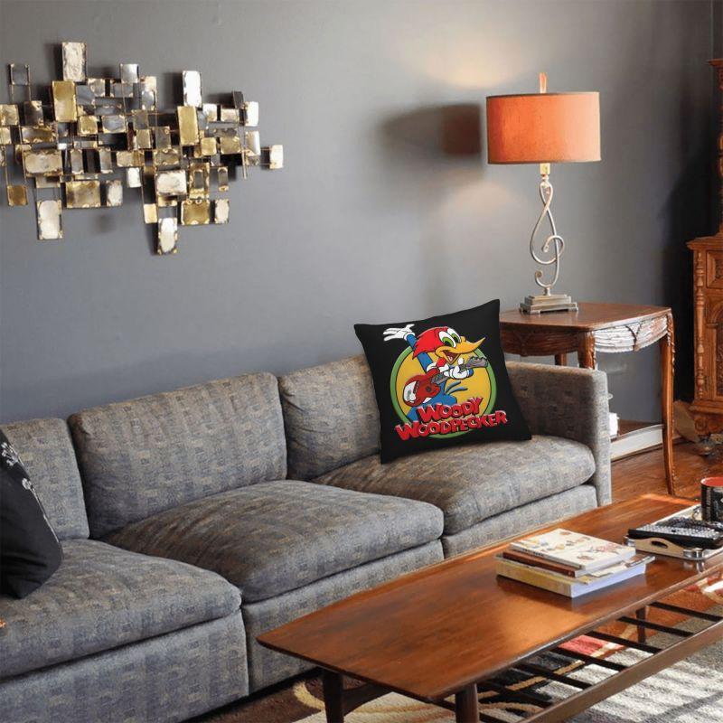 Custom Disney Woody Woodpecker IX Pillow Case for Sofa Cartoon Kawaii Anime Nordic Cushion Cover Soft Pillowcase