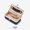 Exquisite Leather Jewelry Storage Bag Solid Color Jewelry Storage Box Cosmetic Bag  Woman Girls