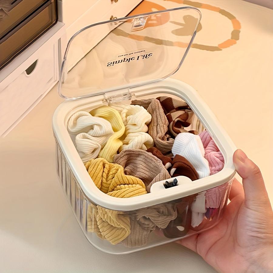 Multifunctional Hair Accessory Organizer with Lid - Waterproof, Pop Lid Organizer, Desktop Organizer, Rectangular Storage