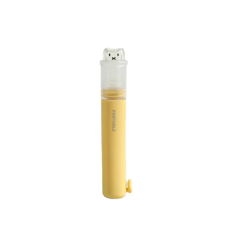 Set Brosse à Dents et Dentifrice Portable - Essentiel de Voyage avec Poils Doux et Rangement