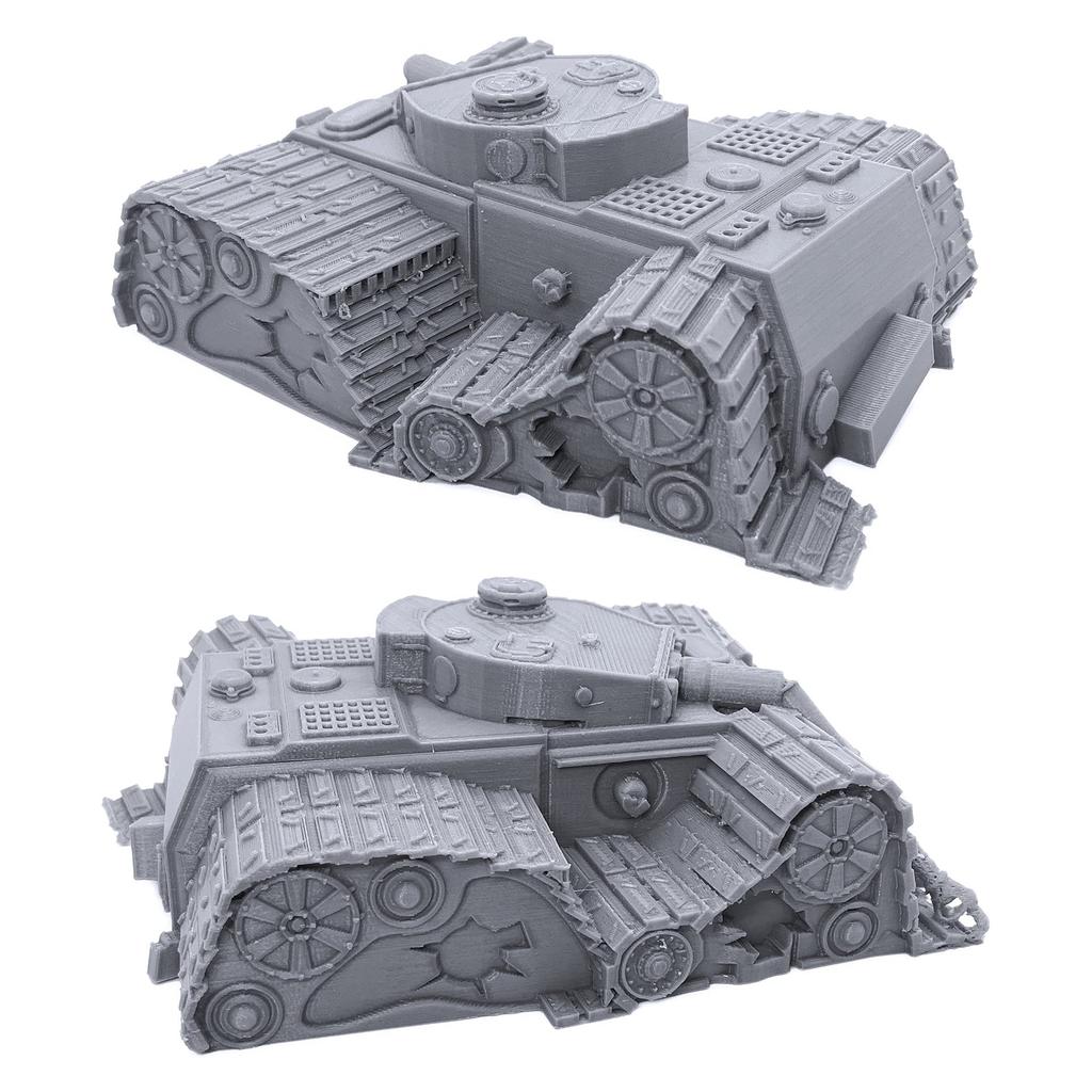 Broken Vehicles Bundle, Tabletop 28mm Miniature Wargame Terrain Scenery, 3D Printable and Paintable, EnderToys
