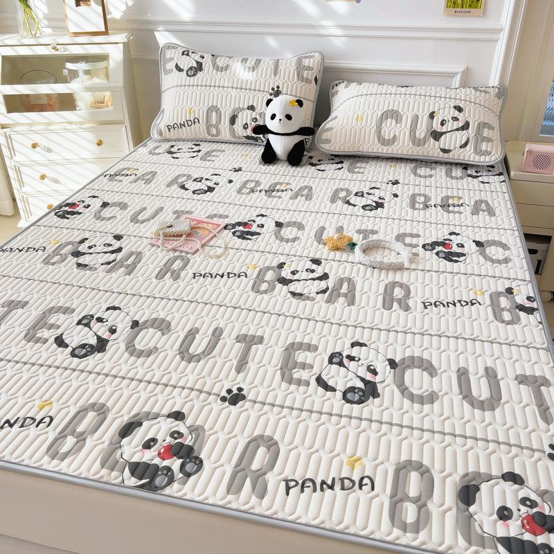 New Cartoon Comic Latex Summer Mat Washable Fresh Baby Ice Silk Summer Mat Child Air Conditioner Soft Seat