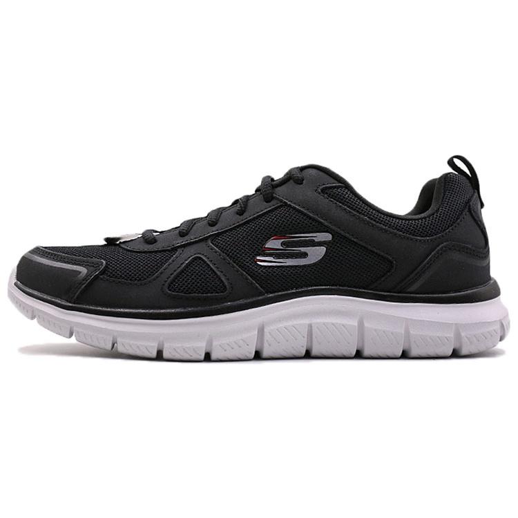 Skechers Track Low-Top Running Shoes Black Men s 52631-BKRD EU 43