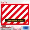 Bingyu Fire Extinguisher Location Floor Sticker