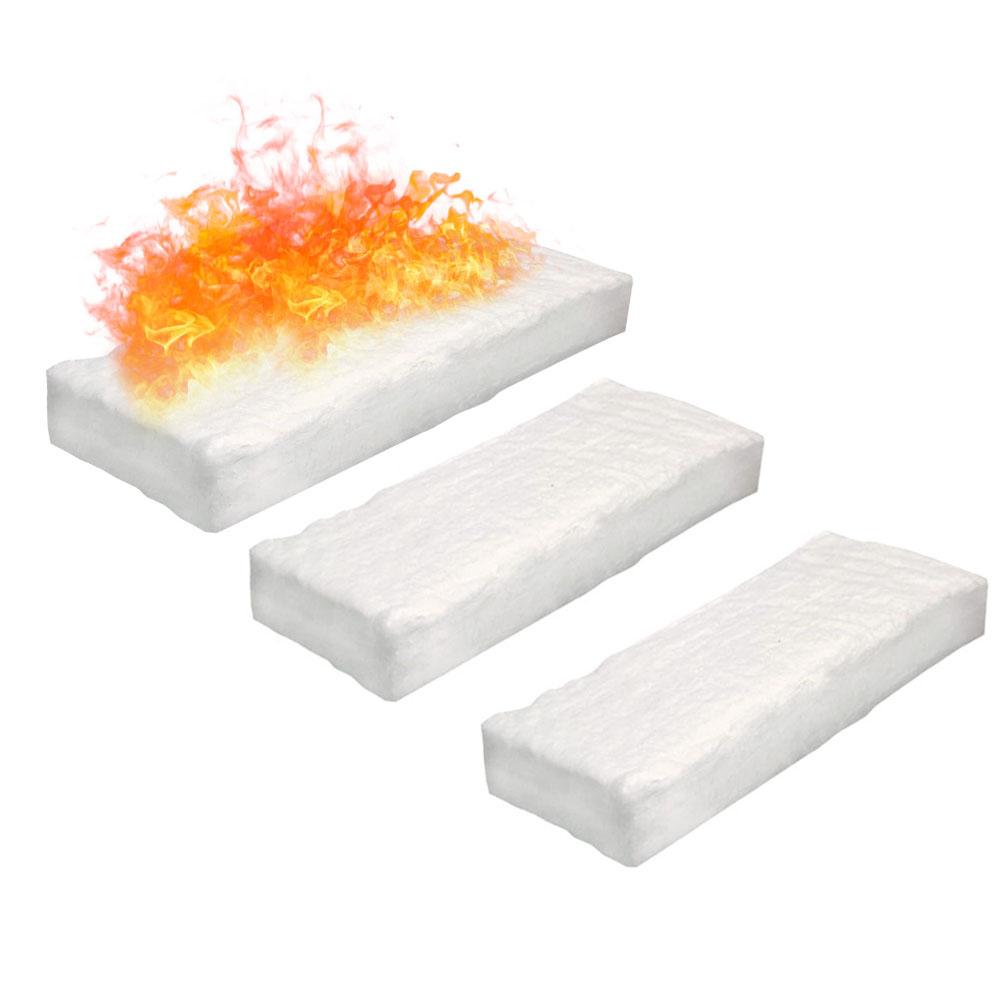 3pcs Bio Fire Blanket Ceramic Sponge Resistant Insulation Cotton Firebox For Fireplaces Fireplace Ovens CMS Bio-fibres Sponge