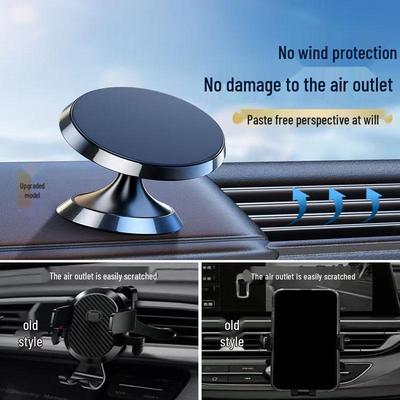 Universal 360° Rotating Magnetic Metal Car Phone Holder
