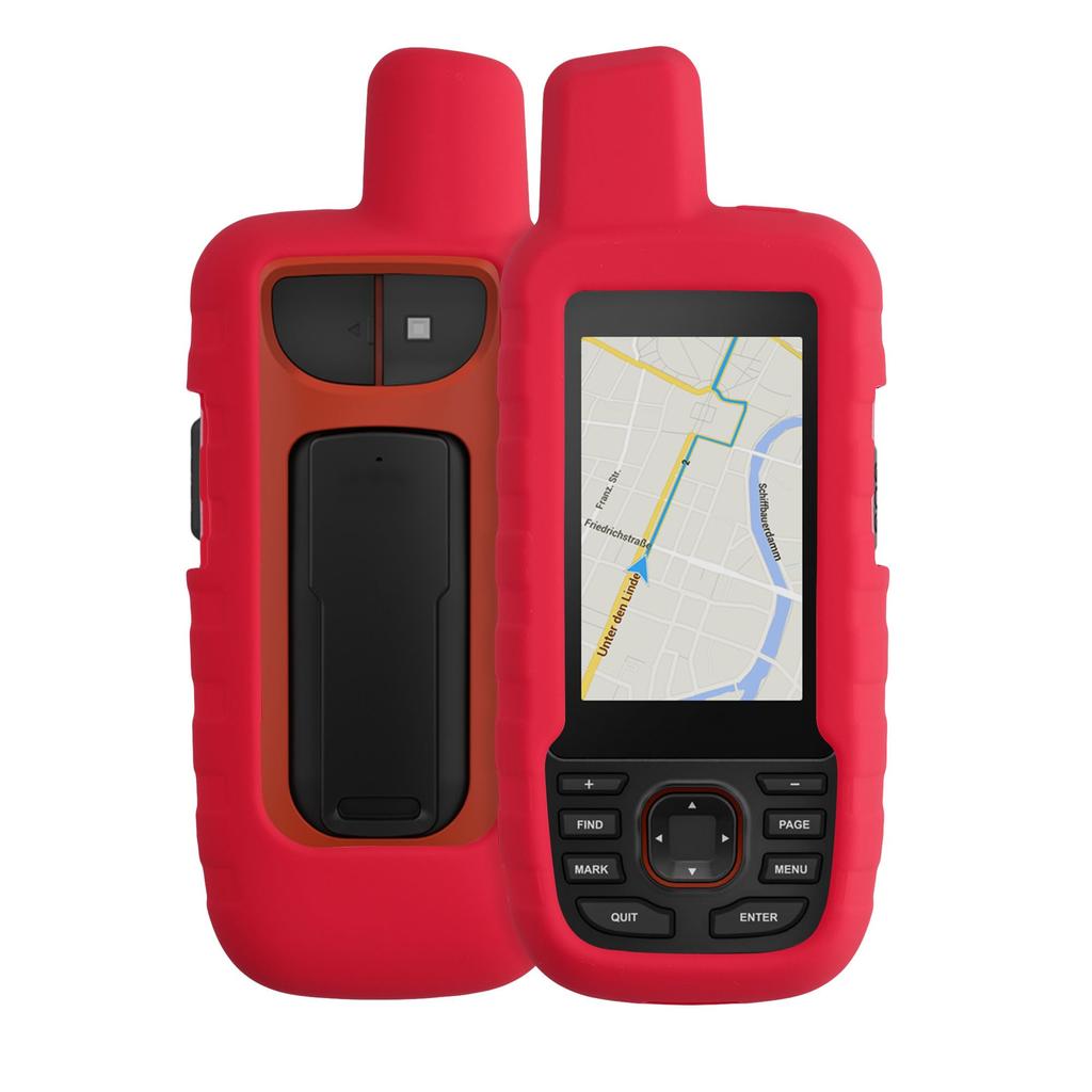 Kwmobile Compatible: Garmin GPSMAP 66i Case - GPS Navigation Silicone Protective Case, Red
