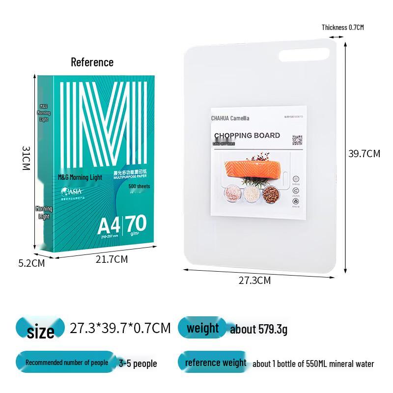 CHAHUA Large Thickened Plastic Chopping Board