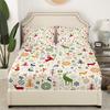 Christmas Element Pattern Mattress Four-Piece Bedding Set Bedroom Dormitory Bedding Decoration